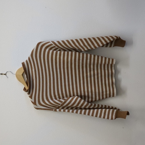 AE Studio stripped mock neck sweater size XS - Picture 5 of 5